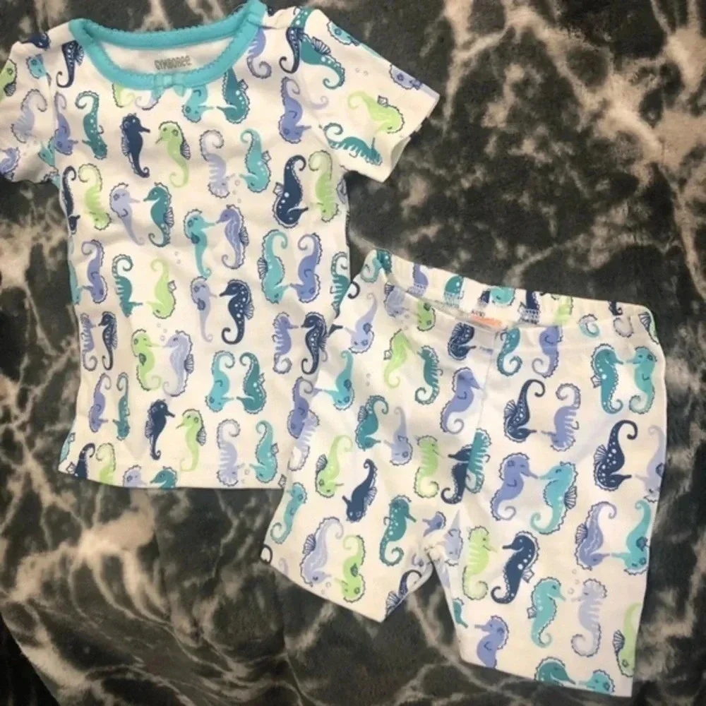 Gymboree NWT Seahorse pajama set